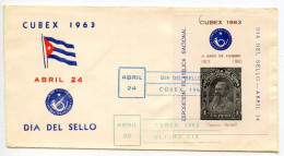 Cuba 1963 CUBEX National Philatelic Exposition Cover With Souvenir Sheet - Brieven En Documenten
