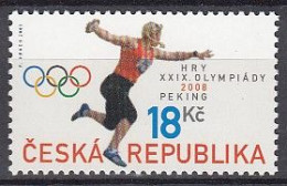 TSCHECHISCHE REPUBLIK  568, Postfrisch **, Olympische Sommerspiele Peking, 2008 - Unused Stamps