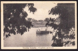 SOMALIA - VECCHIA SOMALIA - TRAGHETTO SUL FIUME - F.P. - STORIA POSTALE - Somalia