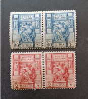 COLONIE LIBIA ITALIA REGNO 1926 SERIE SIBILLA LIBICA CAT CEI N 64-65 PERF 11 MNH - Libya