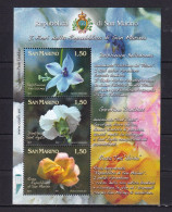 SAN MARINO-2011-FLOWERS-SHEET -MNH. - Autres & Non Classés