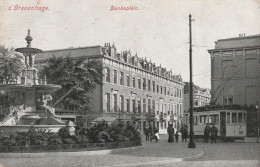 's-Gravenhage Bankaplein Levendig Tram # 1906   4703 - Den Haag ('s-Gravenhage)