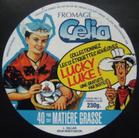 Etiquette Fromage - L'Angevine - Fromagerie Gallais-Celia 49-G Pub "LUCKY LUKE" Anjou - Maine&Loire  A Voir ! - Cheese