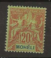 1884 MH Mohéli  Yvert 6 - Nuovi