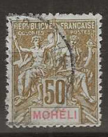 1884 USED Mohéli Yvert 12 - Usados