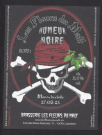 Etiquette De Bière Humeur Noire  -  Brasserie Les Fleurs Du Malt  à  Lausanne   (suisse) - Cerveza