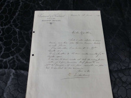 F-494 , Document , PASTOUREL Et SOULAIROL , Vins , Aspiran, Hérault , 1903 - Agriculture