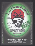 Etiquette De Bière La Piratesse  -  Brasserie Les Fleurs Du Malt  à  Lausanne   (suisse) - Beer