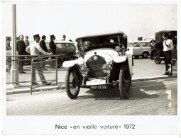 NICE 06 - 1er RALLYE De NICE " EN VIEILLE VOITURE " 1972 - Lot De 5 Photographies Presse De JUNIOR - RARE - VOIR SCANS - Cars