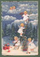 ENGEL Weihnachten Vintage Ansichtskarte Postkarte CPSM #PBP606.A - Angeles