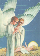 ENGEL Weihnachten Jesuskind Vintage Ansichtskarte Postkarte CPSM #PBP306.A - Anges