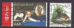 Belgium 2006 - Sport, Billiards Champion, Jozef Philipoom, Birds Black-necked Grebe - Lot Used - Oblitérés