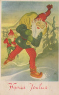 SANTA CLAUS Happy New Year Christmas Vintage Postcard CPSMPF #PKG294.A - Santa Claus
