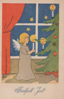 ENGEL Weihnachten Vintage Ansichtskarte Postkarte CPSMPF #PKD844.A - Angeles