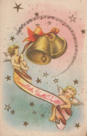 ANGEL Christmas Vintage Postcard CPSMPF #PKD755.A - Angels