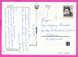 294683 / Czechoslovakia - Jáchymov Marie Curie-Sklodowska Spa Institute PC 1989 USED 50h Taras Shevchenko Ukrainian Poet - Covers & Documents