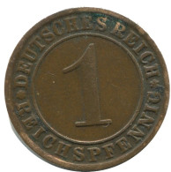 1 REICHSPFENNIG 1924 J DEUTSCHLAND Münze GERMANY #AD460.9.D.A - 1 Renten- & 1 Reichspfennig