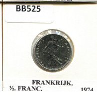 1/2 FRANC 1974 FRANCE Pièce #BB525.F.A - 1/2 Franc