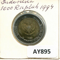 1000 RUPIAH 1994 INDONESIA BIMETALLIC Moneda #AY895.E.A - Indonesien