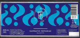 Etiquette De Bière Impérial IPA  -  Damnatio Mémoriae  -  Brasserie Birrificio Dei Castelli  à  Arcevia  (Italie) - Beer