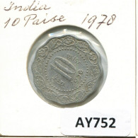 10 PAISE 1978 INDIA Coin #AY752.U.A - Indien