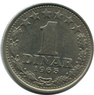 1 DINAR 1965 YUGOSLAVIA Coin #AZ589.U.A - Joegoslavië