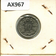 10 RAPPEN 1973 SCHWEIZ SWITZERLAND Münze #AX967.3.D.A - Sonstige & Ohne Zuordnung