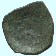 Auténtico Original Antiguo BYZANTINE IMPERIO Trachy Moneda 19g/23mm #AG623.4.E.A - Byzantines