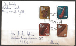 1976 11c Maripi, 12c Puturino, 13c Wahaika & 14c Kotiate, Greerton To Holland - Covers & Documents