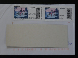 Vélo Bicycle Timbre En Ligne Montimbrenligne Sur Lettre (e-stamp On Cover) Ref TPP 5157 - Ciclismo