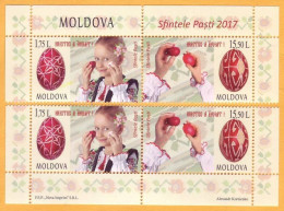 2017 Moldova Moldavie Moldau  Holy Easter - 2017  2x2v  Mint - Christentum