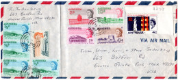 Antigua 1967, 10 Marken Auf Luftpost Brief V. St. John's - America (Other)