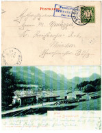 Bayern 1902, Posthilfstelle SCHNEIZLREUTH Taxe Melleck Auf Gruss Aus-AK M. 5 Pf. - Briefe U. Dokumente