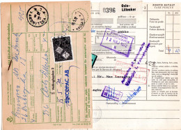 Norwegen 1972, Paketkarte V. Oslo-Lilleaker M. Schweden Lösen Nachporto - Briefe U. Dokumente