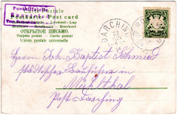 Bayern 1904, Posthilfstelle ENGETRIED Taxe Rettenbach Auf Karte M. 5 Pf. - Briefe U. Dokumente