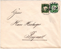 Bayern 1901, 5 Pf. Auf 5 Pf. Privat Ganzsache Brief V. Kronach N. Bayreuth - Briefe U. Dokumente