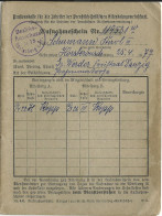 DR 1926, Aufnahmeform. Pr.-Hess. Eisenbahn Gemeinsch. M. Cachetstpl. Königsberg - Briefe U. Dokumente