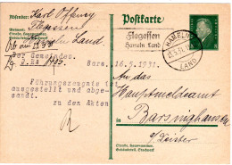 DR 1931, FLEGESSEN Hameln Land, Landpost Stpl. Auf 8 Pf. Ganzsache  - Briefe U. Dokumente