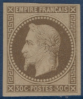 France Colonies Générales N°9* 30c Brun Tres Frais & TTB - Napoleon III