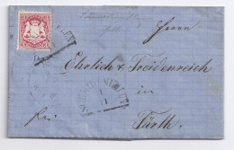 Bayern 1872, HKS Schmidtmühlen (Opf) Auf Brief M. 3 Kr. U. Kpl. Inhalt. #424 - Briefe U. Dokumente