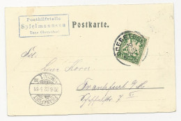 Bayern 1902, Posthilstelle Spielmannsau Taxe Oberstdorf  Auf  AK M. 5 Pf. #298 - Briefe U. Dokumente