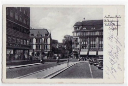 39063081 - Muelheim Mit Schlossstrasse, Ecke Hindenburgstrasse Gelaufen, Mit Marke Und Stempel Von 1939. Leichter Stemp - Muelheim A. D. Ruhr