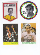 7 Oude Stickers WORLD CHAMPION AND TOUR DE FRANCE WINNER EDDY MERCKX - Radsport