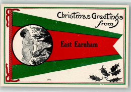 39784381 - Christmas Greetings From East Earnham Junge Erblickt Nach Demc Aufwachen Die Mit Geschenken Gefuellten Socke - Autres & Non Classés