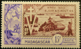 LP3039/189 - COLONIES FRANÇAISES - MADAGASCAR - 1954 - POSTE AERIENNE - N°74 NEUF** - Aéreo
