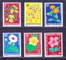 NIGER N°  135 à 140 ** MNH Neufs Sans Charnière, TB (D2540) Fleurs - 1964-65 - Niger (1960-...)