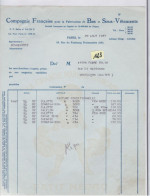 Document  Facture    Fabrication De Bas Et Sous-vêtements    Paris 1937 - Textile & Clothing