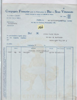 Document  Facture    Fabrication De Bas Et Sous-vêtements    Paris 1937 - Textile & Clothing