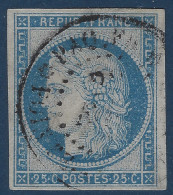 France Colonies Générales N°23a Type III 25c Oblitéré Dateur " PAQ FR * POINTE A PITRE * GUADELOUPE "  Frais & TTB - Ceres