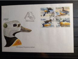 BIRDS FDC ALAND - WWF Ducks Set 2001 - Collections, Lots & Séries